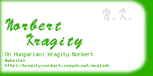 norbert kragity business card